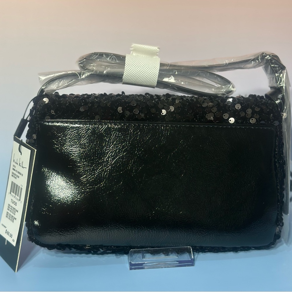 Nicole Miller New York Sequin Shoulder Bag - Picture 2 of 5